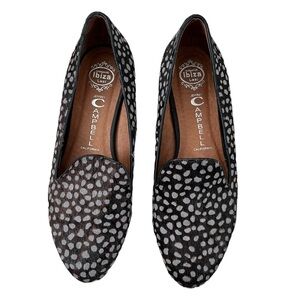 Jeffrey Campbell Women’s Pony print (spotted!) Calf-Hair loafers Size 10